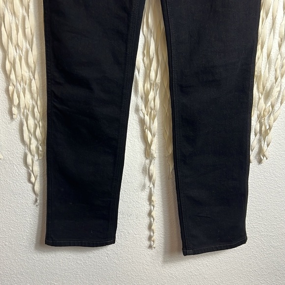 Re/Done Black Straight Leg Denim Button Fly Size 26 - Picture 3 of 10